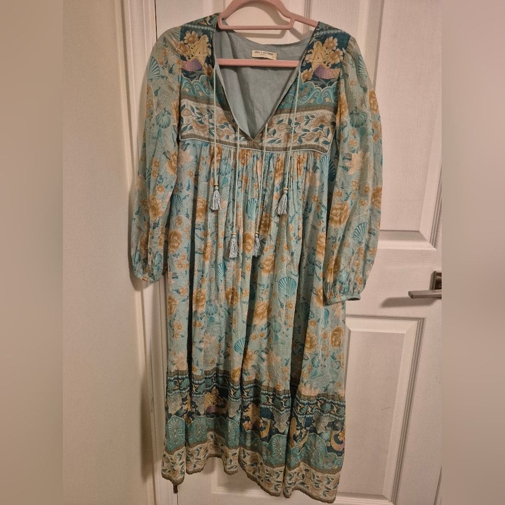 Spell And The Gypsy  Seashell Mermaid Boho Midi Dress Lined - Picture 7 of 16
